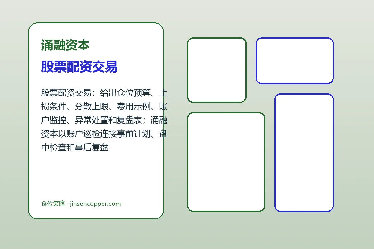 涌融资本费用、账户与退出规则图解